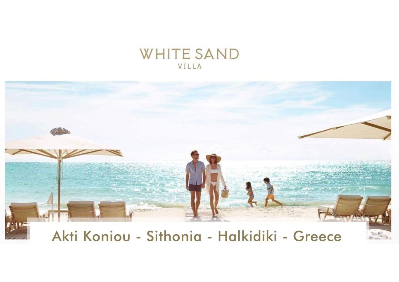 White Sand Villa Koviou Beach Nikiti Sithonia エクステリア 写真